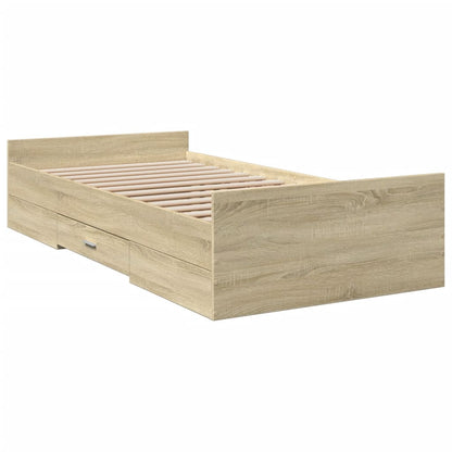 Giroletto Cassetti Rovere Sonoma 75x190 cm Legno Multistrato | homemem39