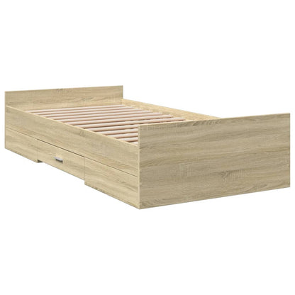 Giroletto Cassetti Rovere Sonoma 75x190 cm Legno Multistrato | homemem39