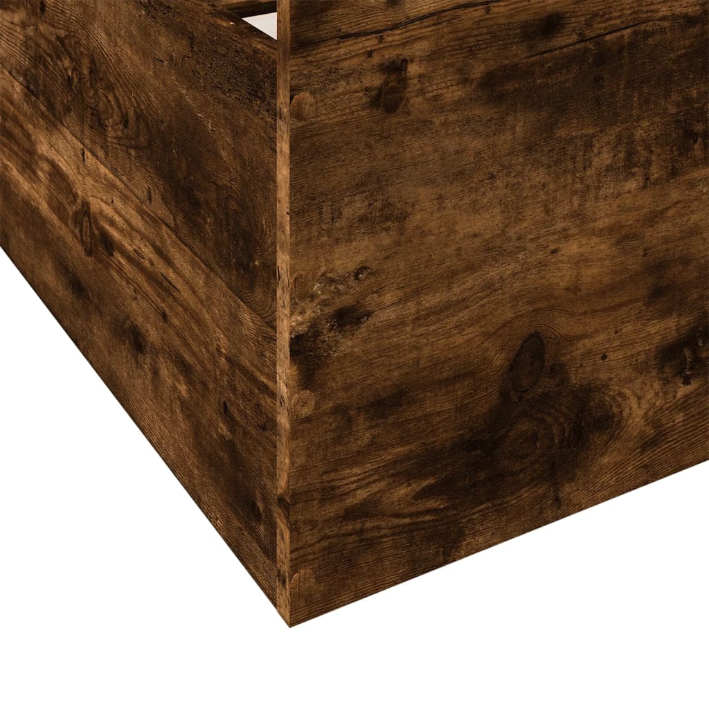 Giroletto con Cassetti Rovere Fumo 75x190 cm Legno Multistrato | homemem39