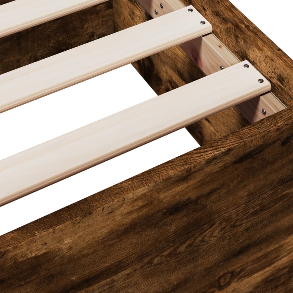 Giroletto con Cassetti Rovere Fumo 75x190 cm Legno Multistrato | homemem39
