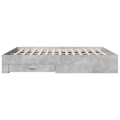 Giroletto Cassetti Grigio Cemento 180x200 cm Legno Multistrato | homemem39