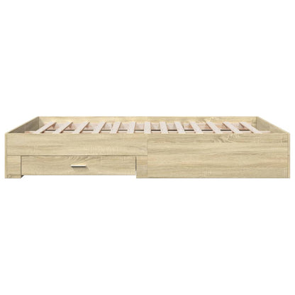 Giroletto Cassetti Rovere Sonoma 160x200 cm Legno Multistrato | homemem39