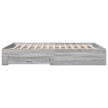 Giroletto Cassetti Grigio Sonoma 160x200 cm Legno Multistrato | homemem39
