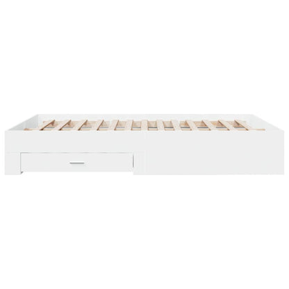 Giroletto con Cassetti Bianco 150x200 cm in Legno Multistrato | homemem39