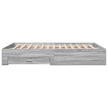 Giroletto Cassetti Grigio Sonoma 150x200 cm Legno Multistrato - homemem39