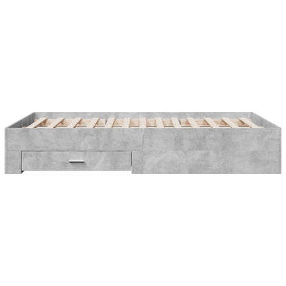 Giroletto Cassetti Grigio Cemento 120x190 cm Legno Multistrato - homemem39