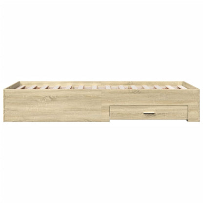 Giroletto Cassetti Rovere Sonoma 100x200 cm Legno Multistrato - homemem39
