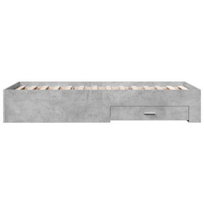 Giroletto Cassetti Grigio Cemento 100x200 cm Legno Multistrato - homemem39