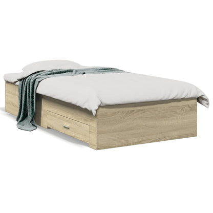 Giroletto Cassetti Rovere Sonoma 75x190 cm Legno Multistrato | homemem39