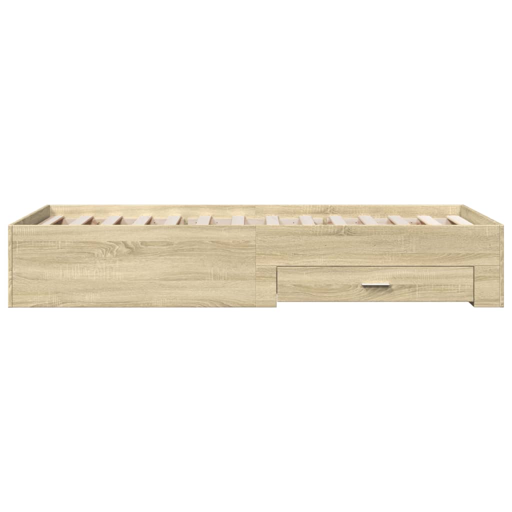 Giroletto Cassetti Rovere Sonoma 75x190 cm Legno Multistrato | homemem39