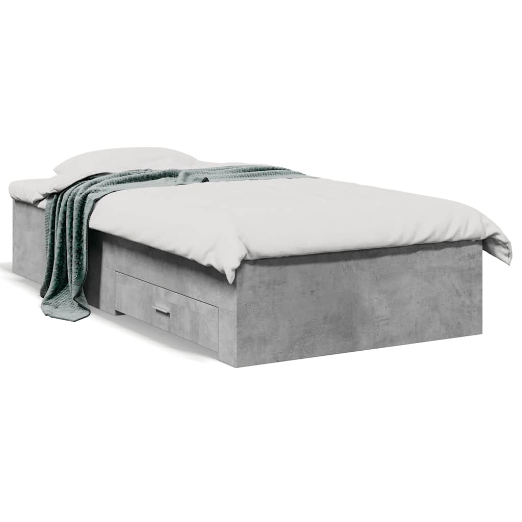 Giroletto Cassetti Grigio Cemento 75x190 cm Legno Multistrato | homemem39