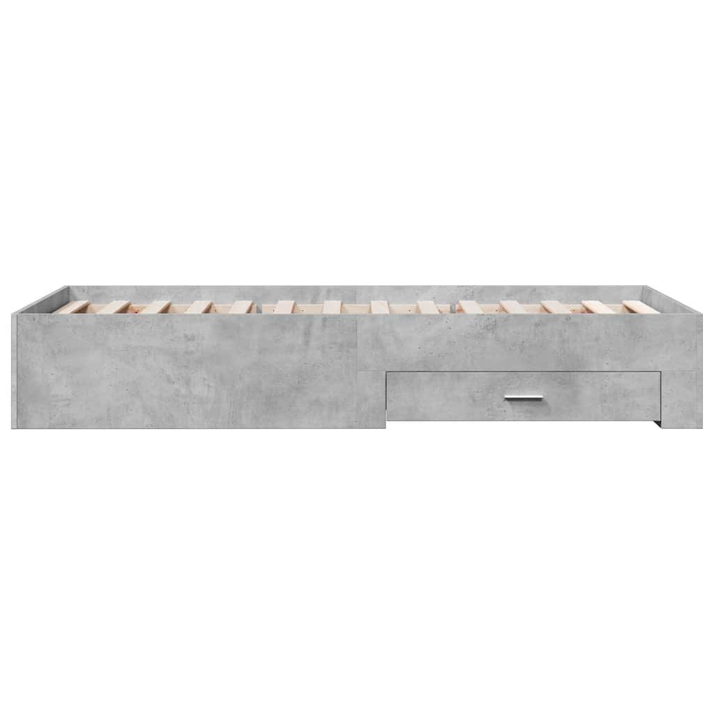 Giroletto Cassetti Grigio Cemento 75x190 cm Legno Multistrato | homemem39