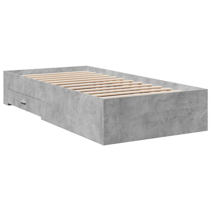 Giroletto Cassetti Grigio Cemento 75x190 cm Legno Multistrato | homemem39