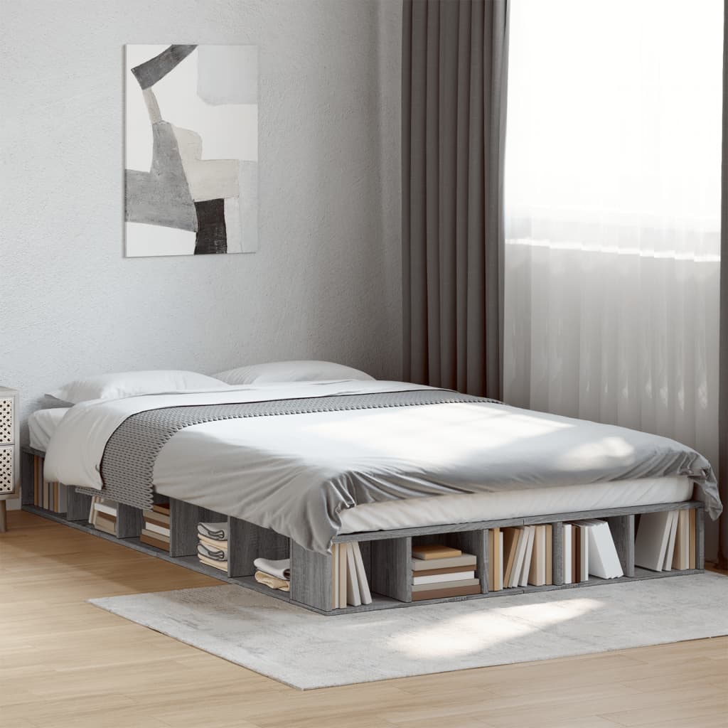 Giroletto Grigio Sonoma 140x190 cm in Legno Multistrato - homemem39