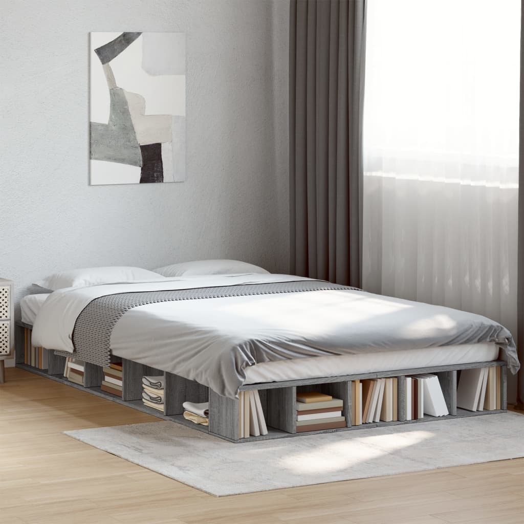 Giroletto Grigio Sonoma 135x190 cm in Legno Multistrato - homemem39