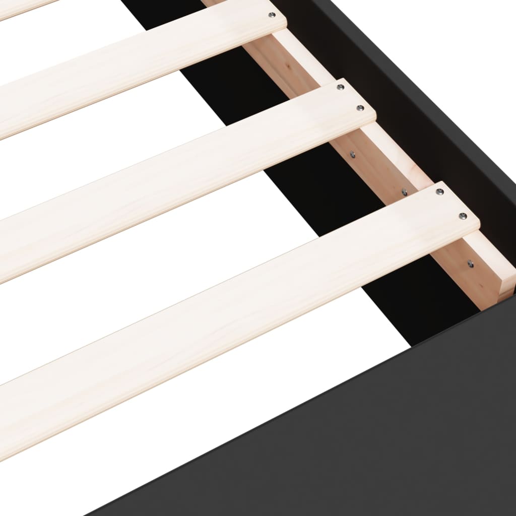 Giroletto Nero 150x200 cm in Legno Multistrato - homemem39