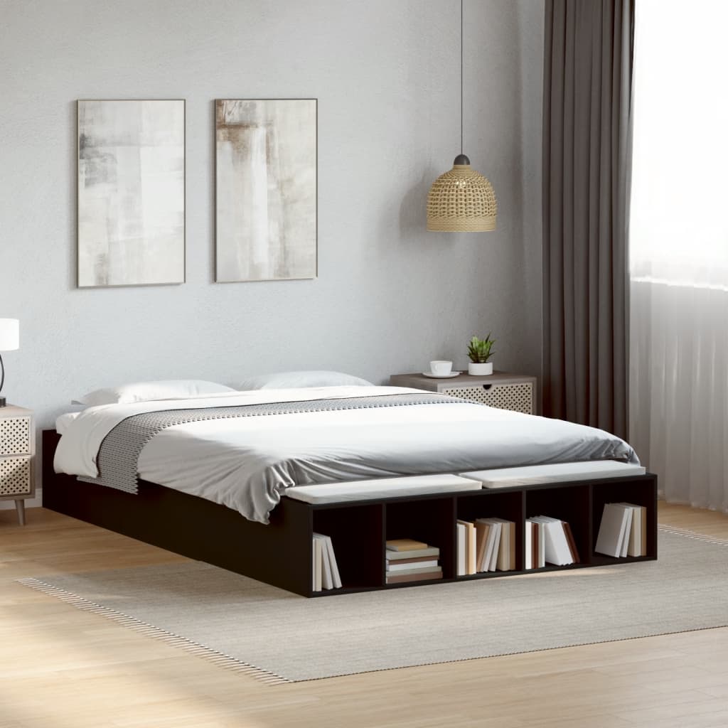 Giroletto Nero 120x190 cm in Legno Multistrato | homemem39