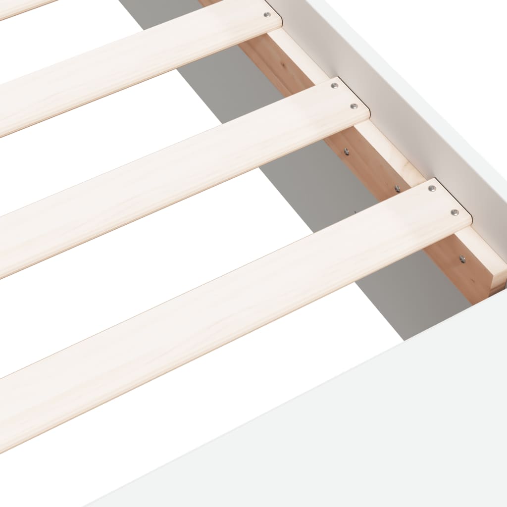 Giroletto Bianco 90x200 cm in Legno Multistrato - homemem39