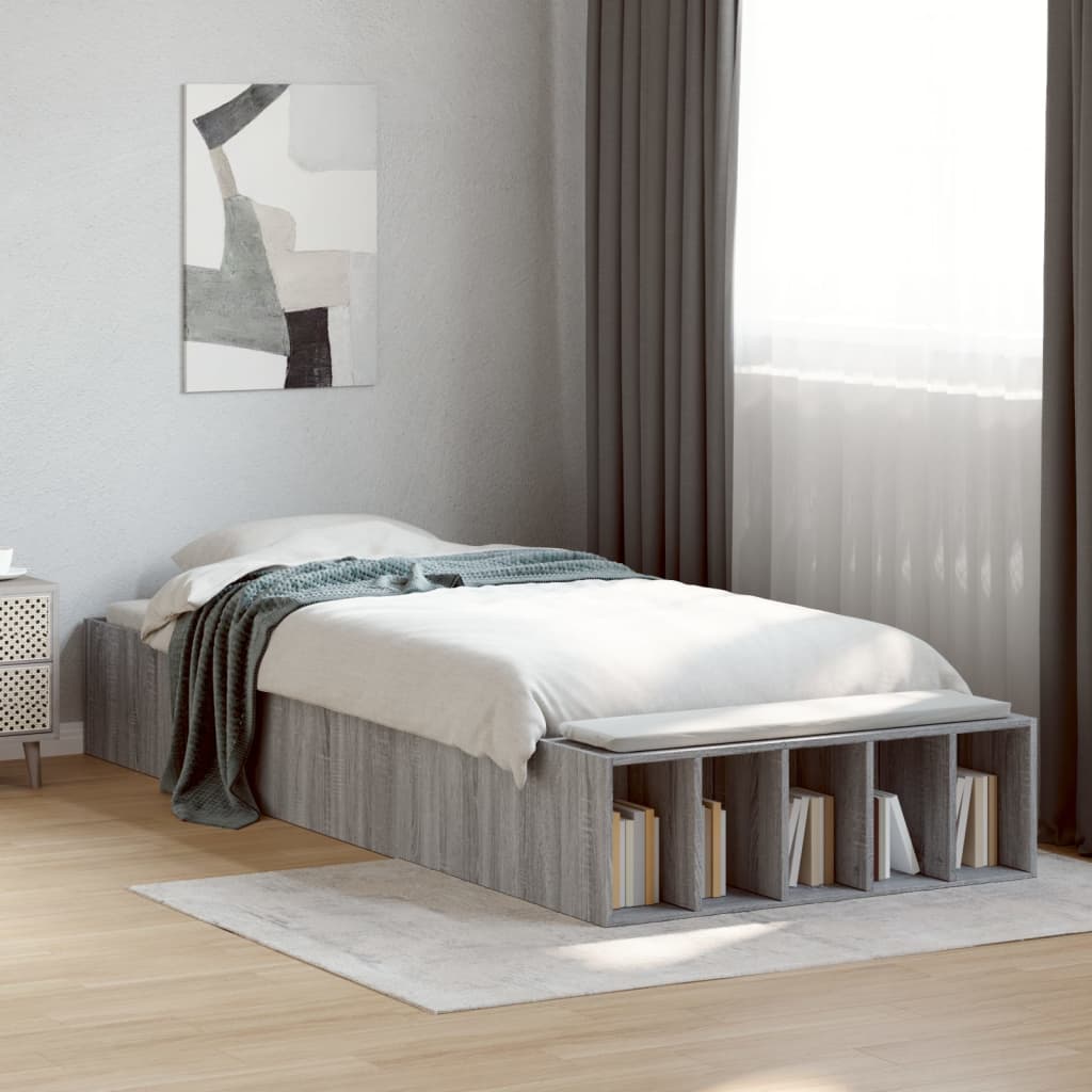 Giroletto Grigio Sonoma 90x200 cm in Legno Multistrato - homemem39