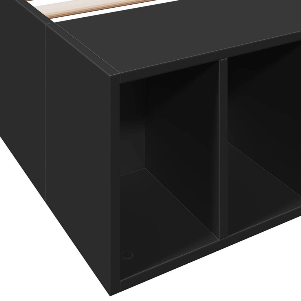 Giroletto Nero 90x190 cm in Legno Multistrato - homemem39