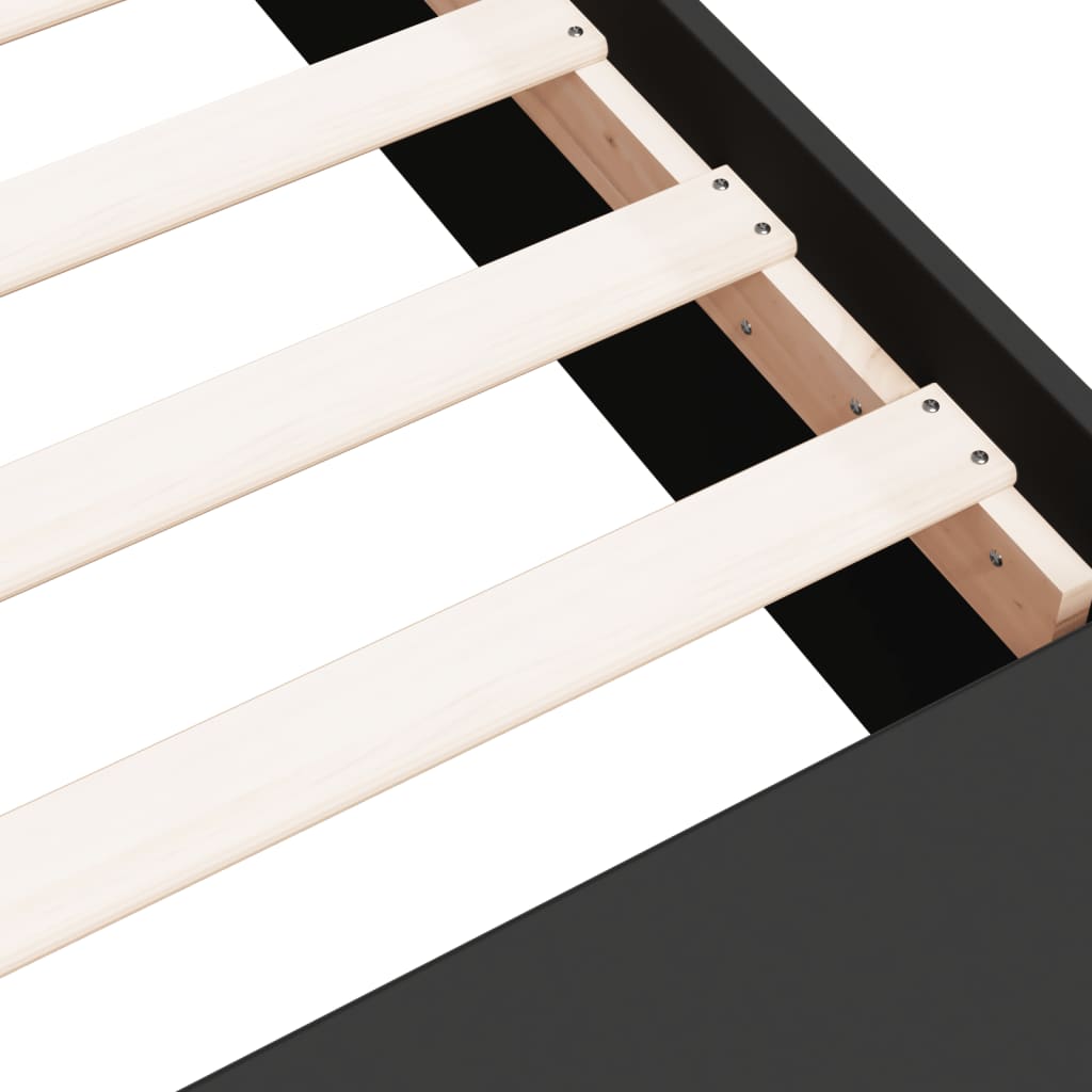 Giroletto Nero 90x190 cm in Legno Multistrato - homemem39