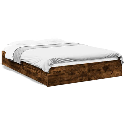 Giroletto con Cassetti Rovere Fumo 160x200 cm Legno Multistrato | homemem39