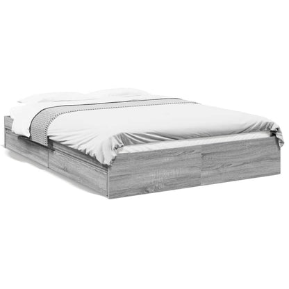 Giroletto Cassetti Grigio Sonoma 160x200 cm Legno Multistrato | homemem39
