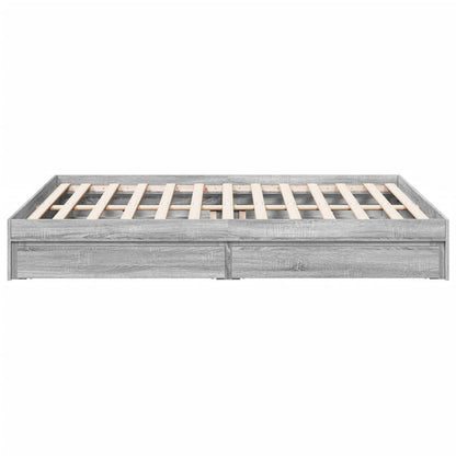 Giroletto Cassetti Grigio Sonoma 150x200 cm Legno Multistrato | homemem39