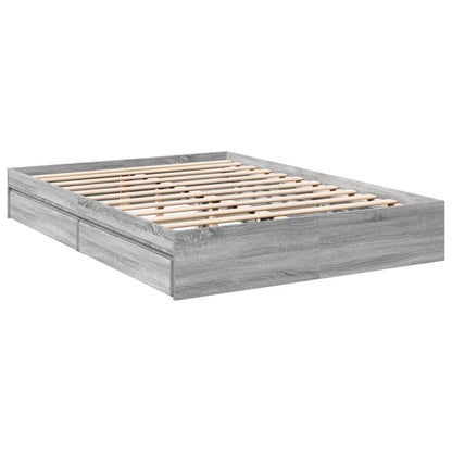 Giroletto Cassetti Grigio Sonoma 150x200 cm Legno Multistrato | homemem39