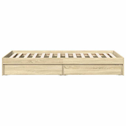 Giroletto Cassetti Rovere Sonoma 90x200 cm Legno Multistrato