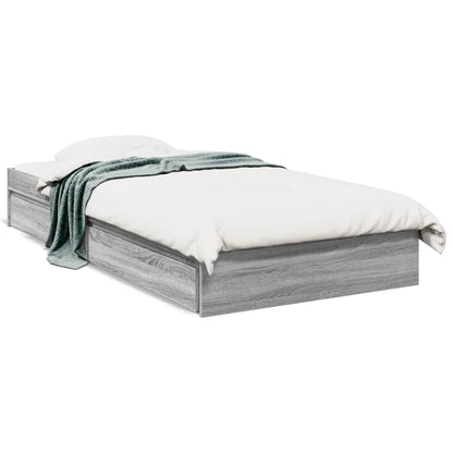 Giroletto Cassetti Grigio Sonoma 90x200 cm Legno Multistrato | homemem39