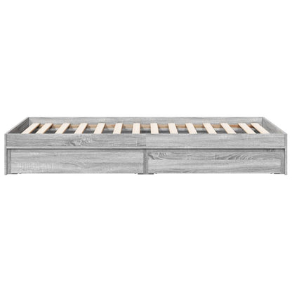 Giroletto Cassetti Grigio Sonoma 90x200 cm Legno Multistrato | homemem39