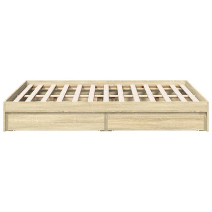 Giroletto Cassetti Rovere Sonoma 140x190 cm Legno Multistrato | homemem39