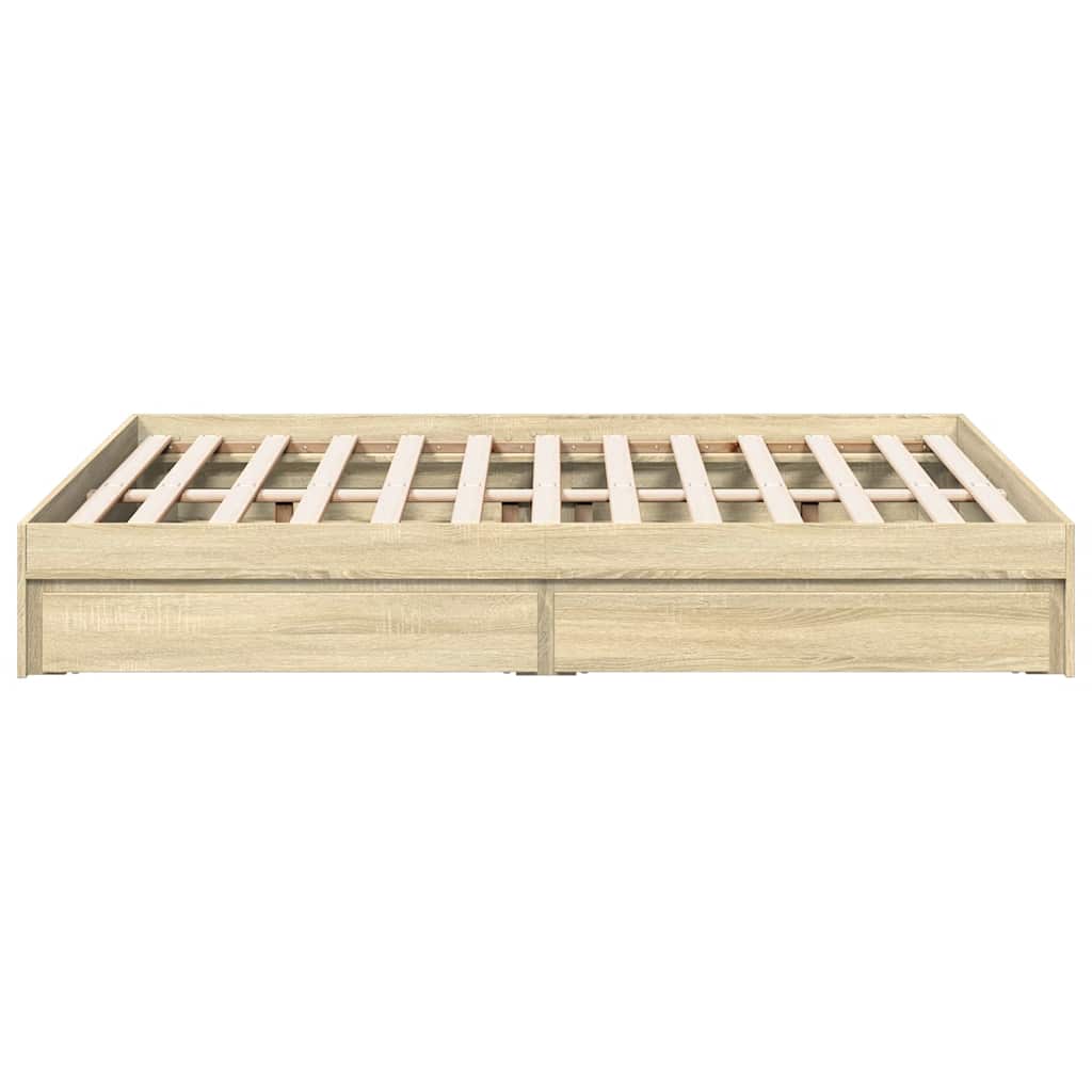 Giroletto Cassetti Rovere Sonoma 120x190 cm Legno Multistrato
