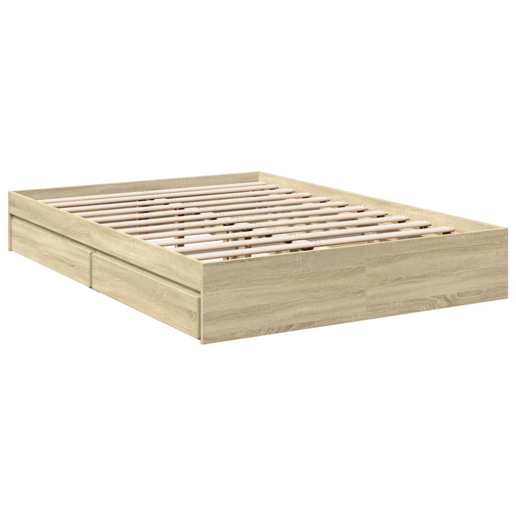 Giroletto Cassetti Rovere Sonoma 120x190 cm Legno Multistrato | homemem39