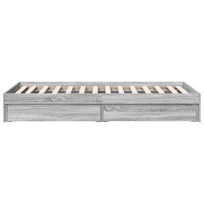 Giroletto Cassetti Grigio Sonoma 90x190 cm Legno Multistrato - homemem39