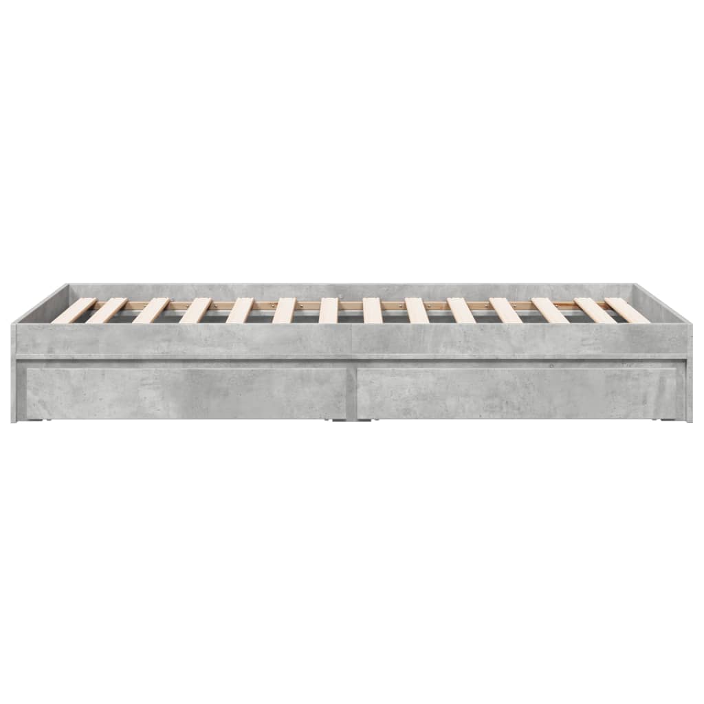 Giroletto Cassetti Grigio Cemento 75x190 cm Legno Multistrato | homemem39