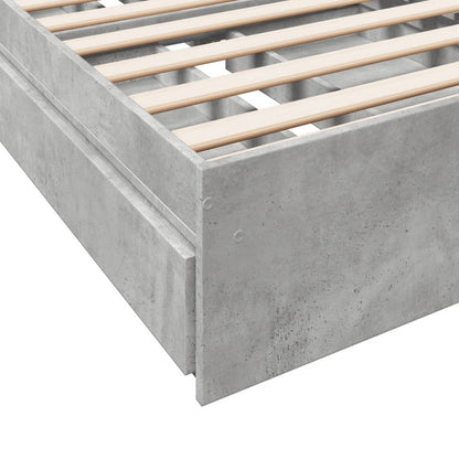 Giroletto Cassetti Grigio Cemento 75x190 cm Legno Multistrato | homemem39