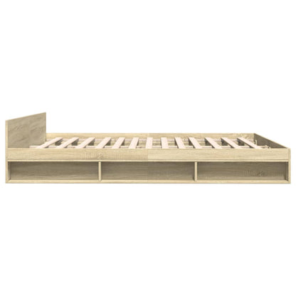 Giroletto Cassetti Rovere Sonoma 200x200 cm Legno Multistrato - homemem39
