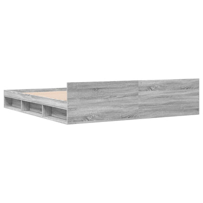 Giroletto Cassetti Grigio Sonoma 200x200 cm Legno Multistrato - homemem39