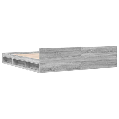 Giroletto Cassetti Grigio Sonoma 180x200 cm Legno Multistrato