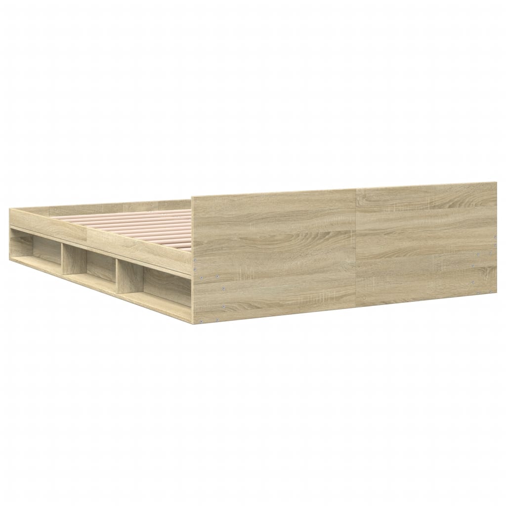 Giroletto Cassetti Rovere Sonoma 140x200 cm Legno Multistrato