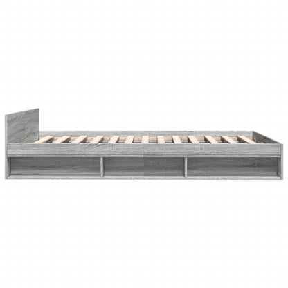Giroletto Cassetti Grigio Sonoma 140x200 cm Legno Multistrato | homemem39