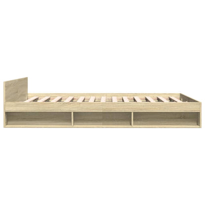 Giroletto Cassetti Rovere Sonoma 140x190 cm Legno Multistrato | homemem39