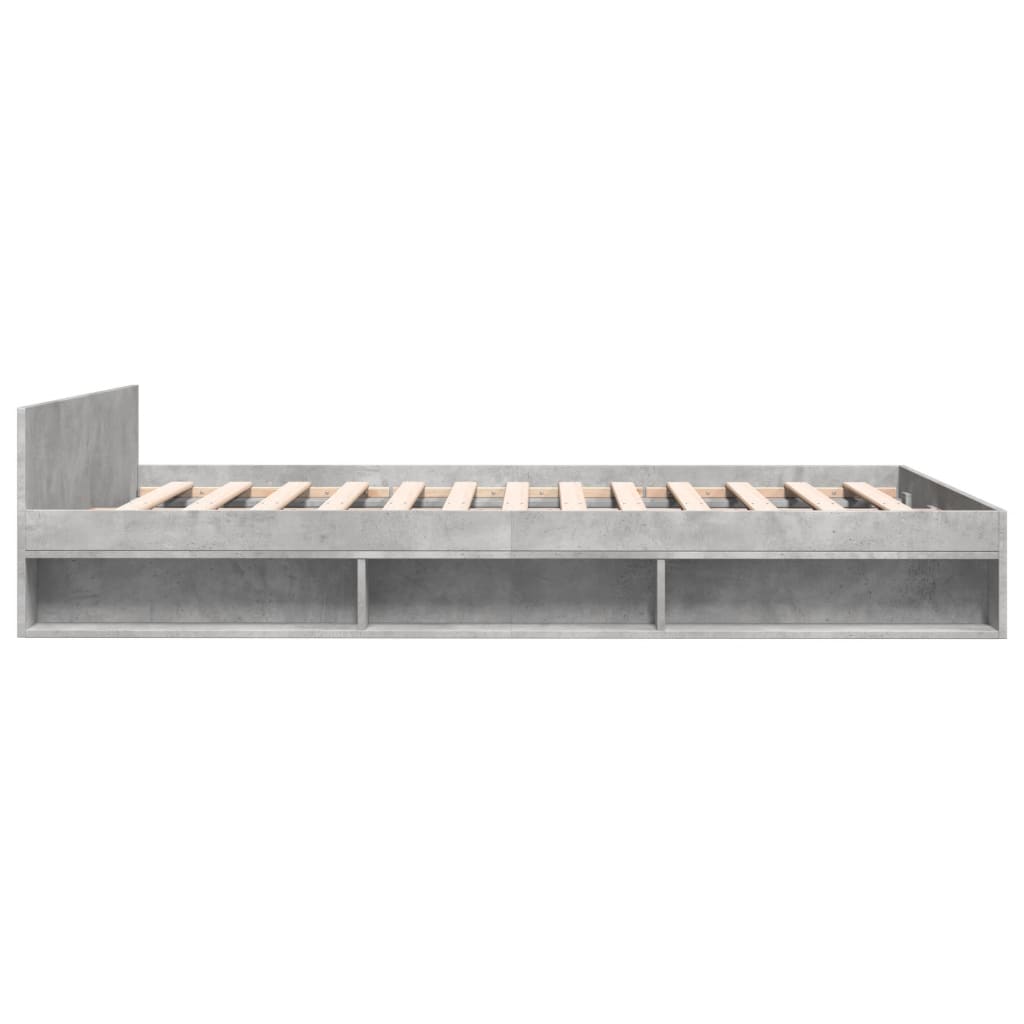 Giroletto Cassetti Grigio Cemento 140x190 cm Legno Multistrato | homemem39