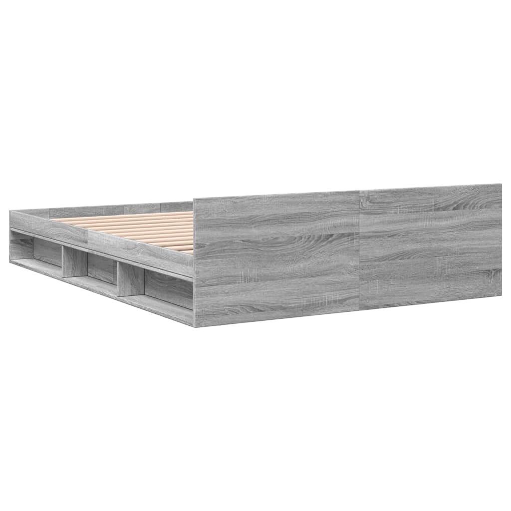 Giroletto Cassetti Grigio Sonoma 120x190 cm Legno Multistrato - homemem39
