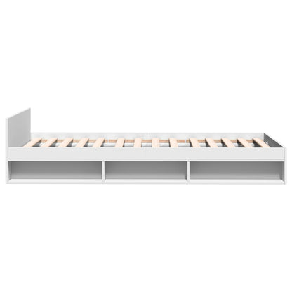Giroletto con Cassetto Bianco 90x190 cm in Legno Multistrato - homemem39