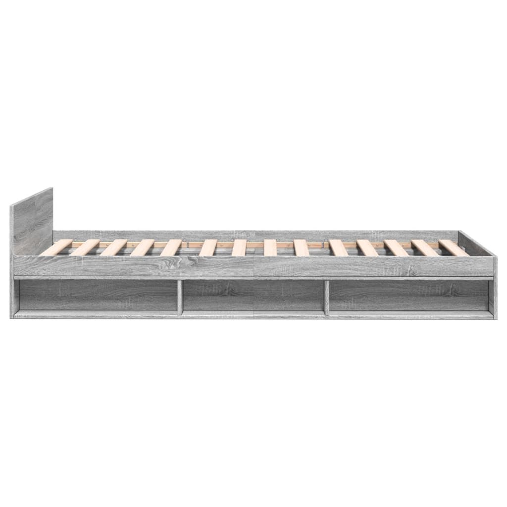 Giroletto Cassetto Grigio Sonoma 100x200 cm Legno Multistrato - homemem39