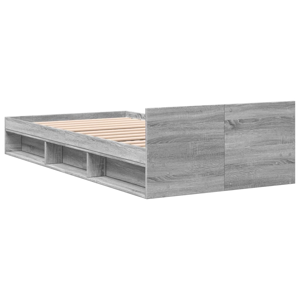 Giroletto Cassetto Grigio Sonoma 100x200 cm Legno Multistrato - homemem39
