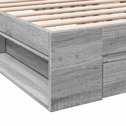 Giroletto Cassetto Grigio Sonoma 100x200 cm Legno Multistrato - homemem39